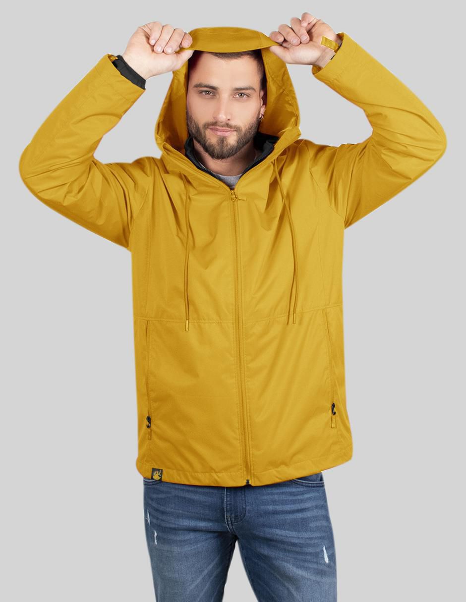 Chamarra rompevientos Greenlander impermeable con capucha para hombre