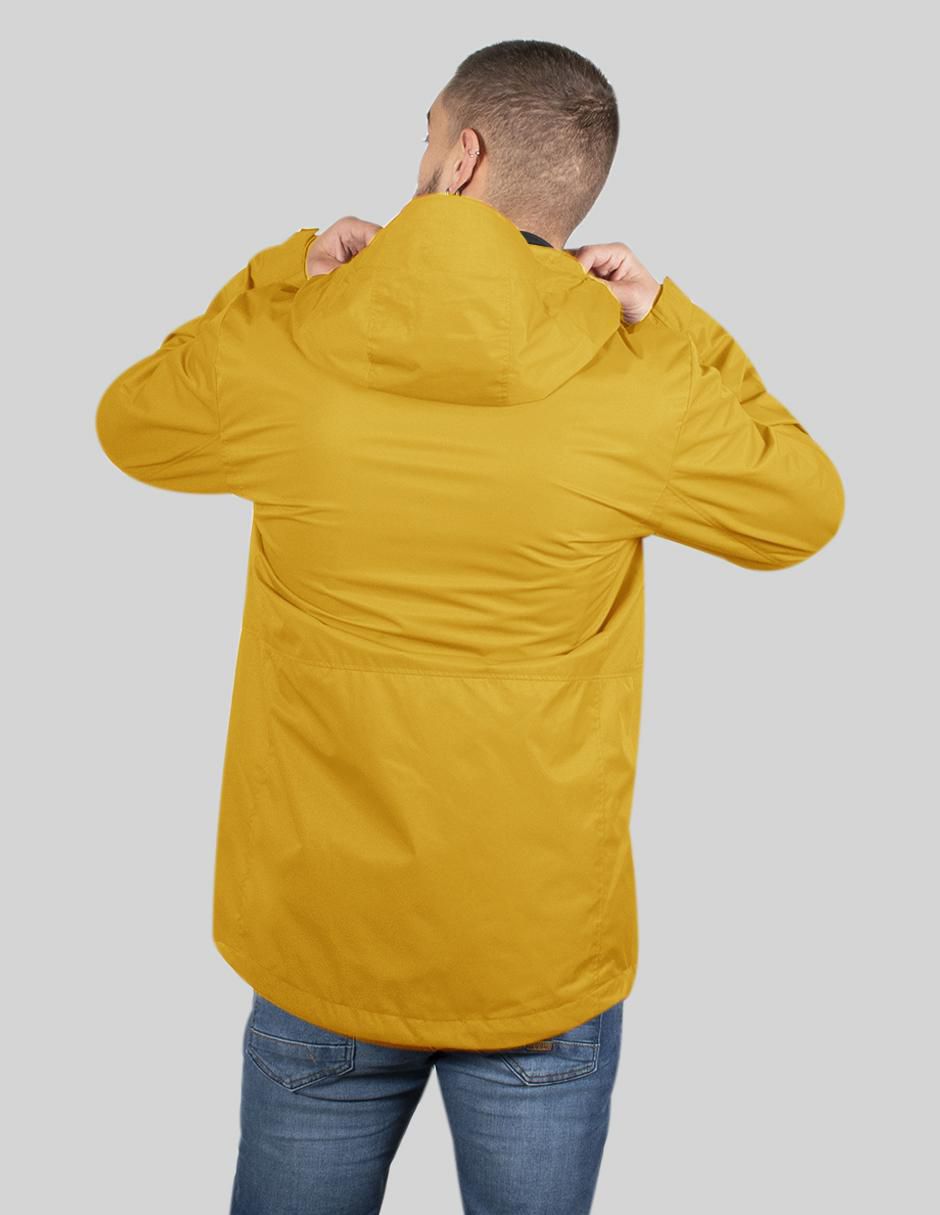 Chamarra rompevientos Greenlander impermeable con capucha para hombre