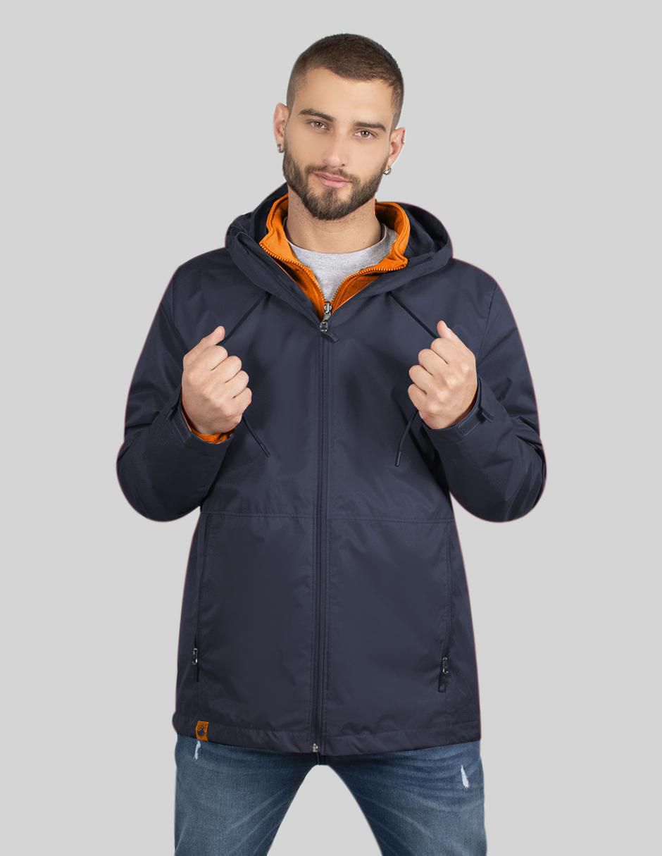 Chamarra rompevientos impermeable con capucha para hombre Chamarra rompevientos impermeable con capucha para hombre