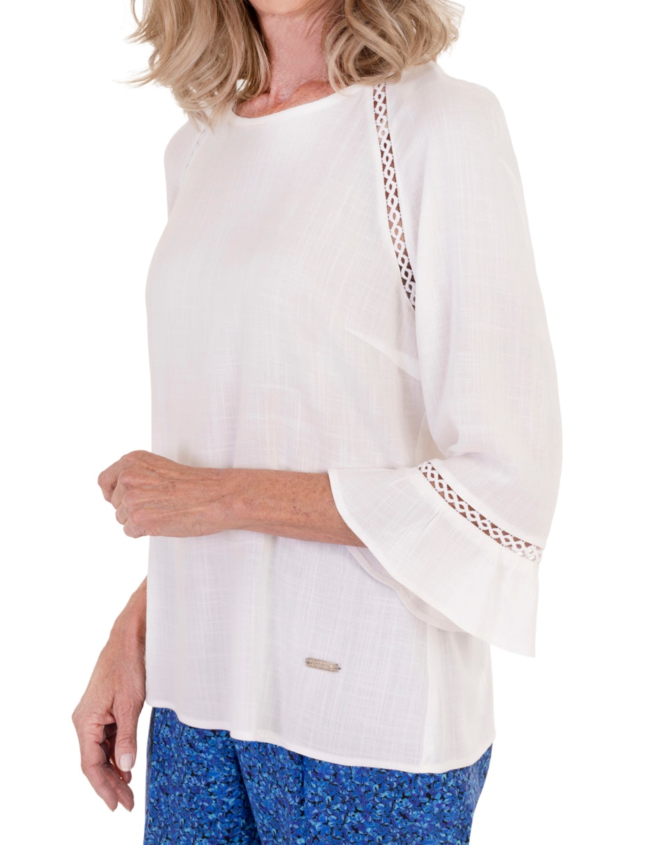Blusa manga 3/4 para mujer 4