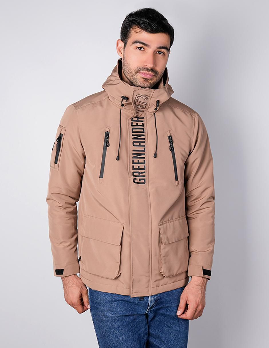 Chamarra parka con capucha para hombre Chamarra parka con capucha para hombre