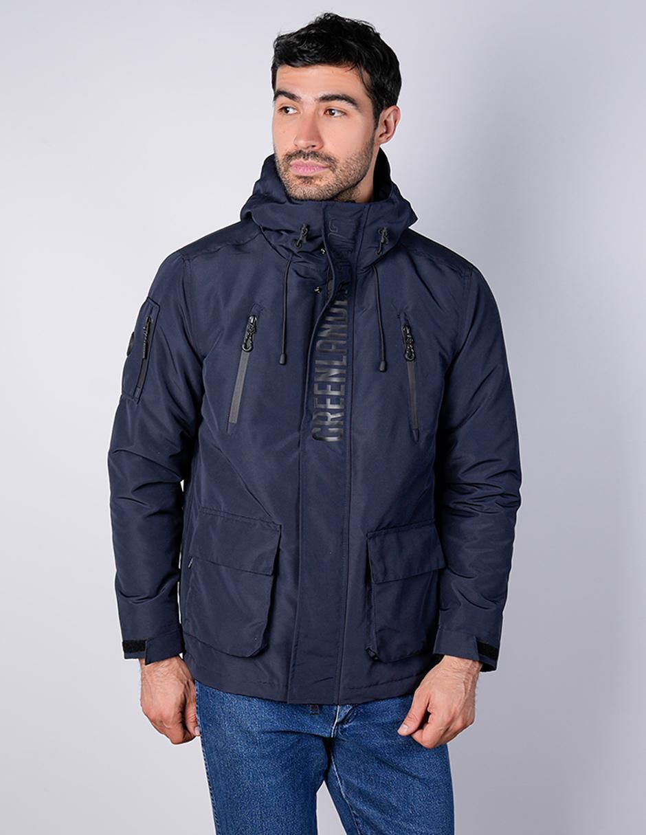Chamarra parka con capucha para hombre Chamarra parka con capucha para hombre