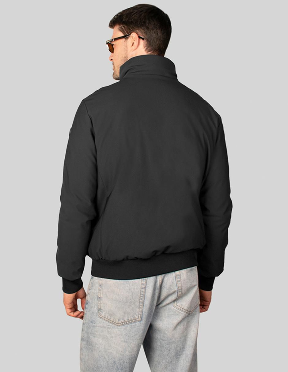 Chamarra bomber cuello a contraste para hombre 5
