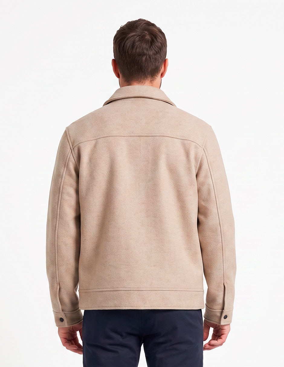 Chamarra casual con bolsillos para hombre 4