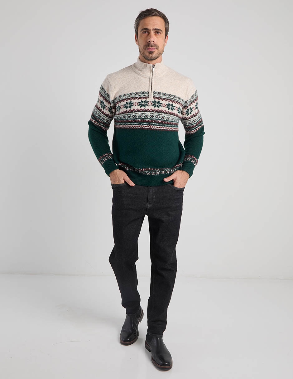 Suéter cuello alto para hombre 4