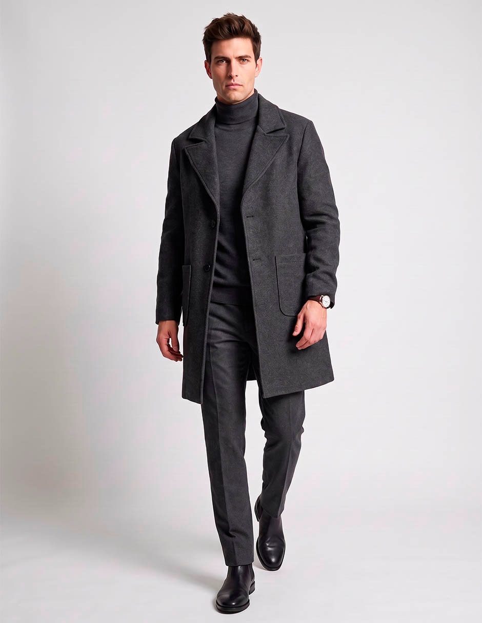 Abrigo jbe con bolsillos para hombre