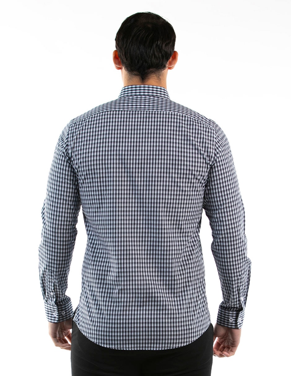 Camisa casual de algodón manga larga para hombre 4