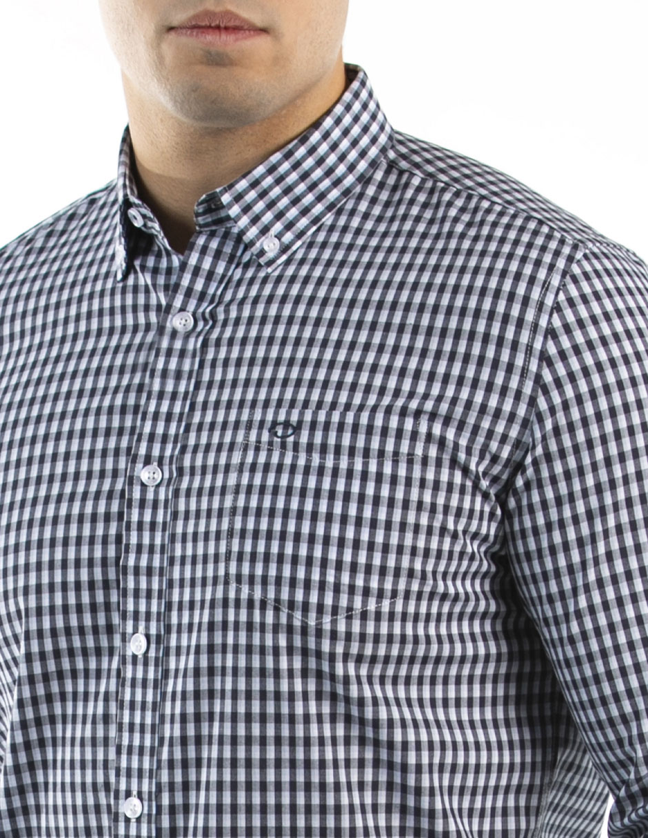 Camisa casual de algodón manga larga para hombre 2