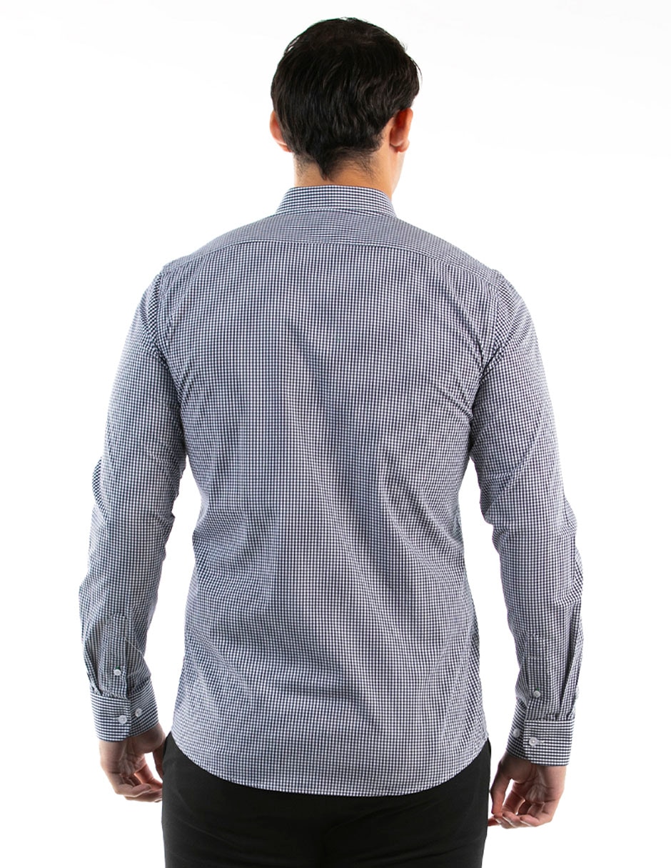Camisa casual de algodón manga larga para hombre 2