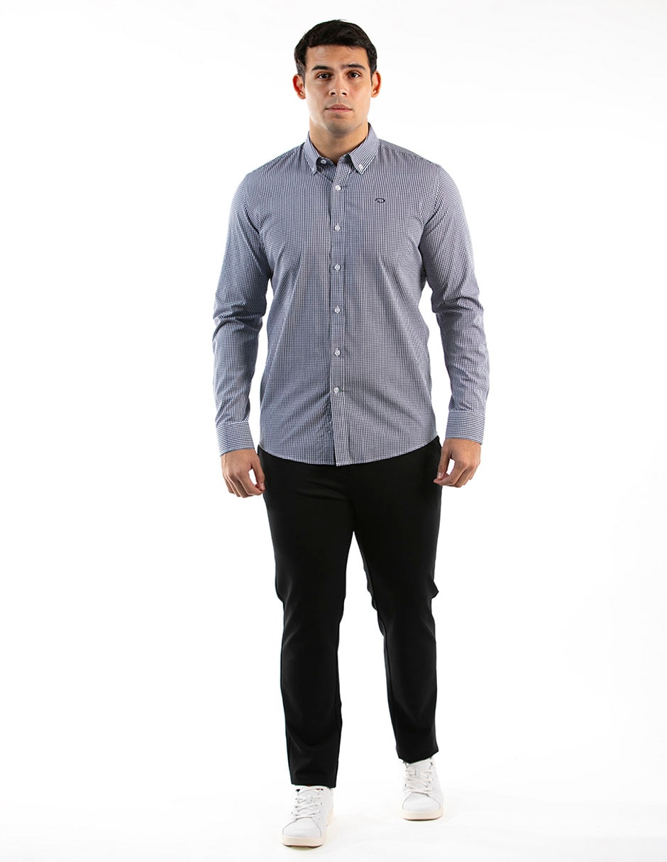 Camisa casual de algodón manga larga para hombre 3