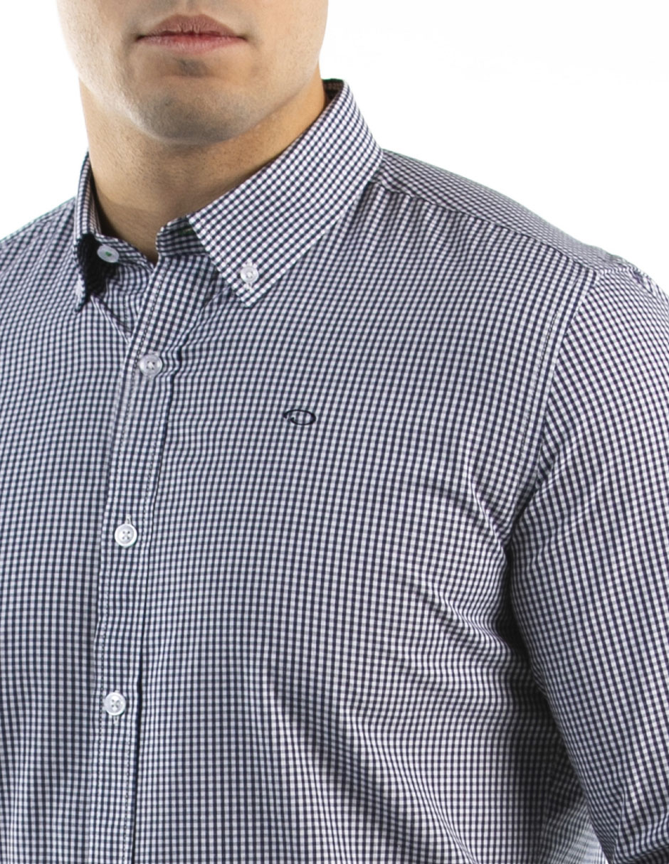 Camisa casual de algodón manga larga para hombre 4