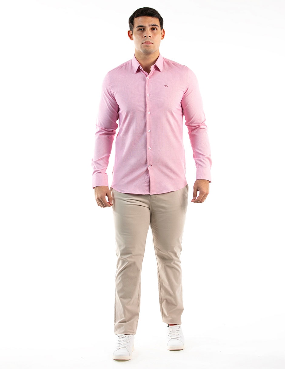 Camisa casual de algodón manga larga para hombre 3