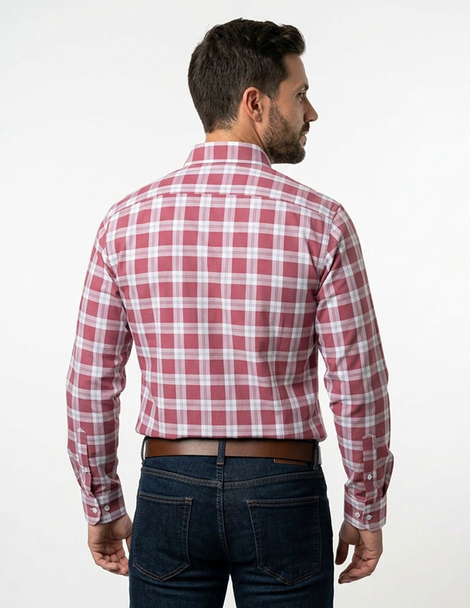 "camisa/sobrecamisa" casual "de" (si aplica) algodón "manga" larga "para hombre" 2