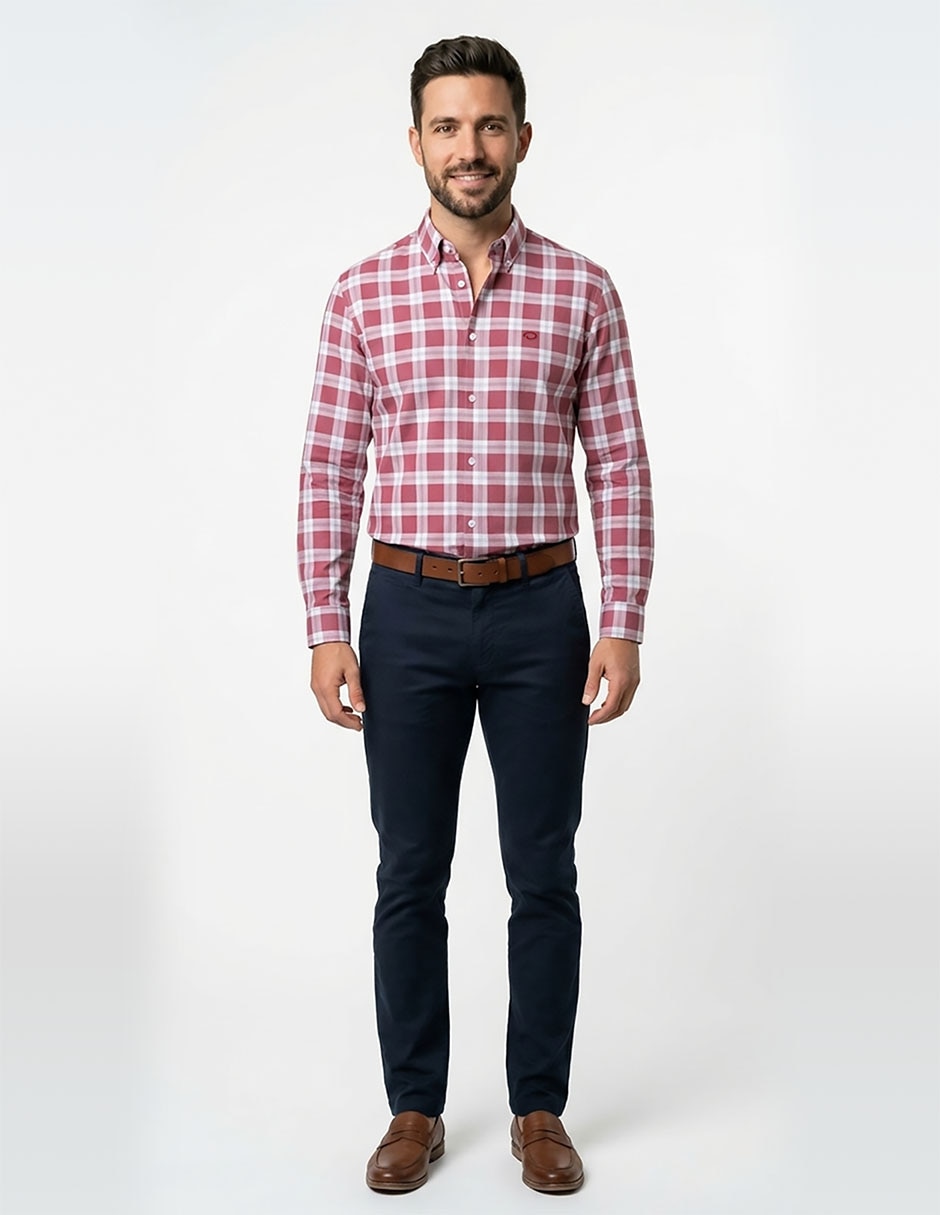 "camisa/sobrecamisa" casual "de" (si aplica) algodón "manga" larga "para hombre" 3