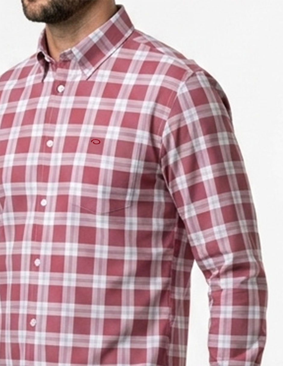 "camisa/sobrecamisa" casual "de" (si aplica) algodón "manga" larga "para hombre" 4