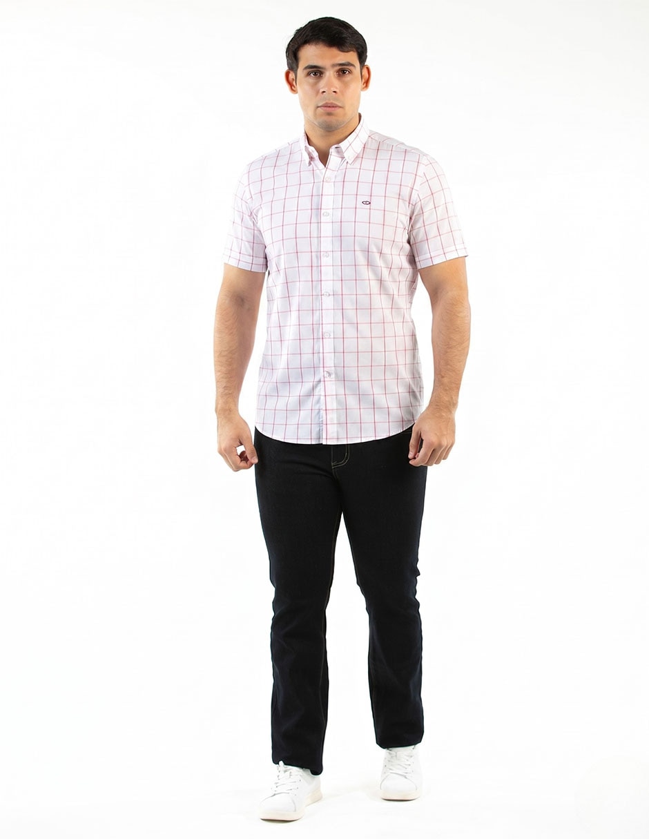 "camisa/sobrecamisa" casual "de" (si aplica) algodón "manga" corta "para hombre" 4