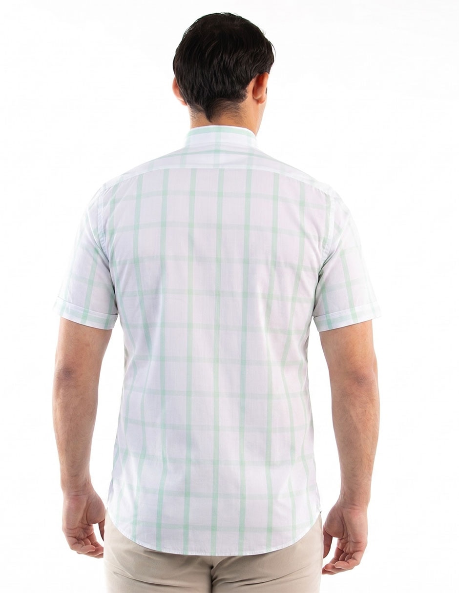"camisa/sobrecamisa" casual "de" (si aplica) algodón "manga" corta "para hombre" 2