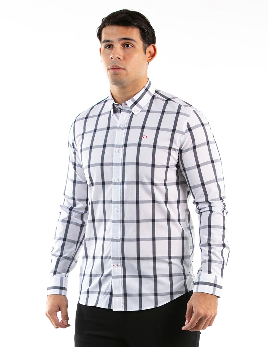 Camisa de algodón manga larga para mujer