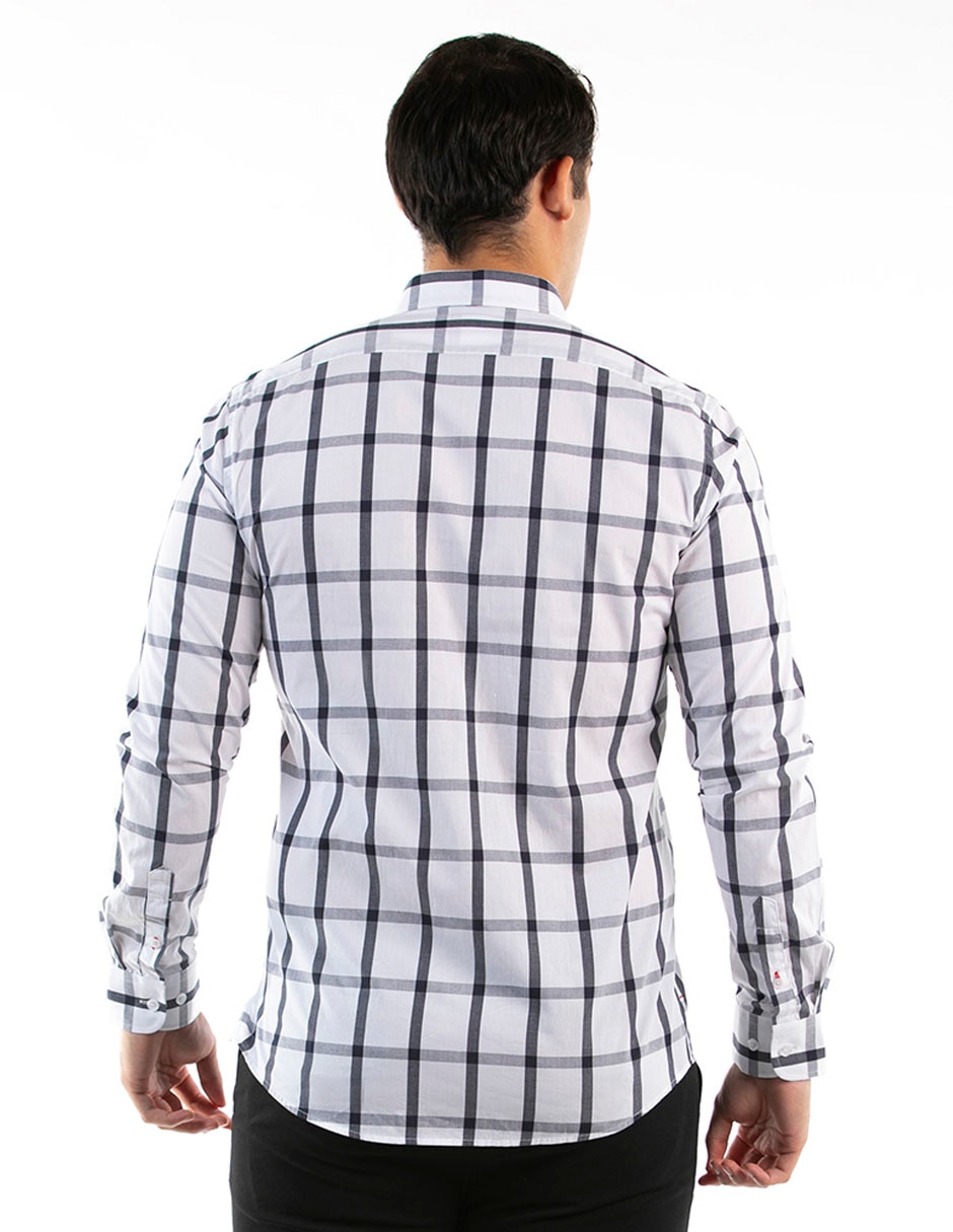 Camisa de algodón manga larga para mujer