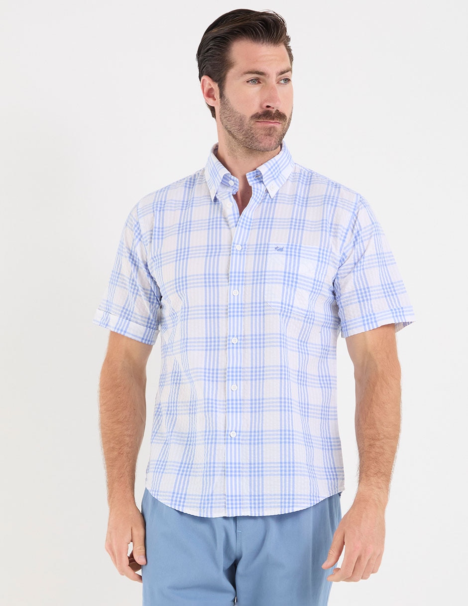 Camisa de algodón manga corta para hombre 5