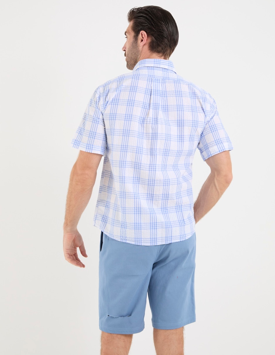 Camisa de algodón manga corta para hombre 6