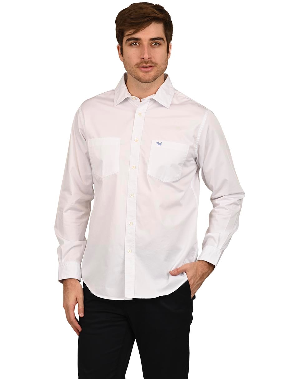 Camisa de algodón manga larga para hombre Camisa de algodón manga larga para hombre