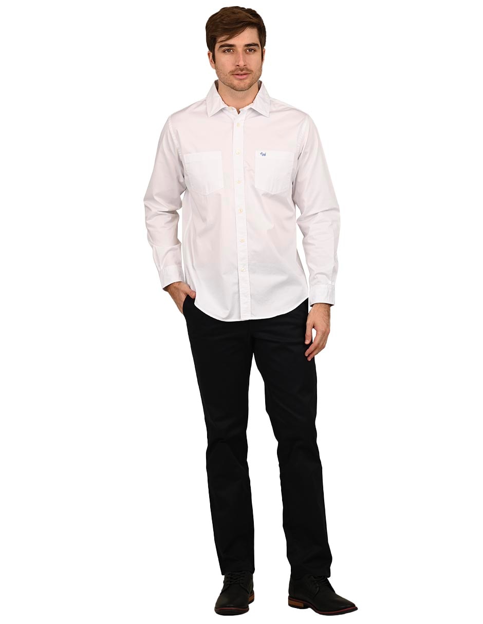Camisa de algodón manga larga para hombre 4