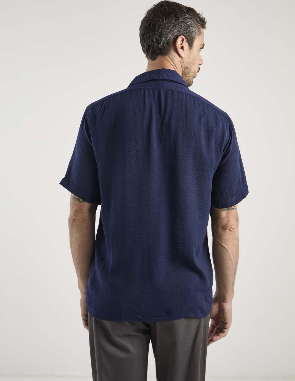 Camisa casual de algodón manga corta para hombre 6