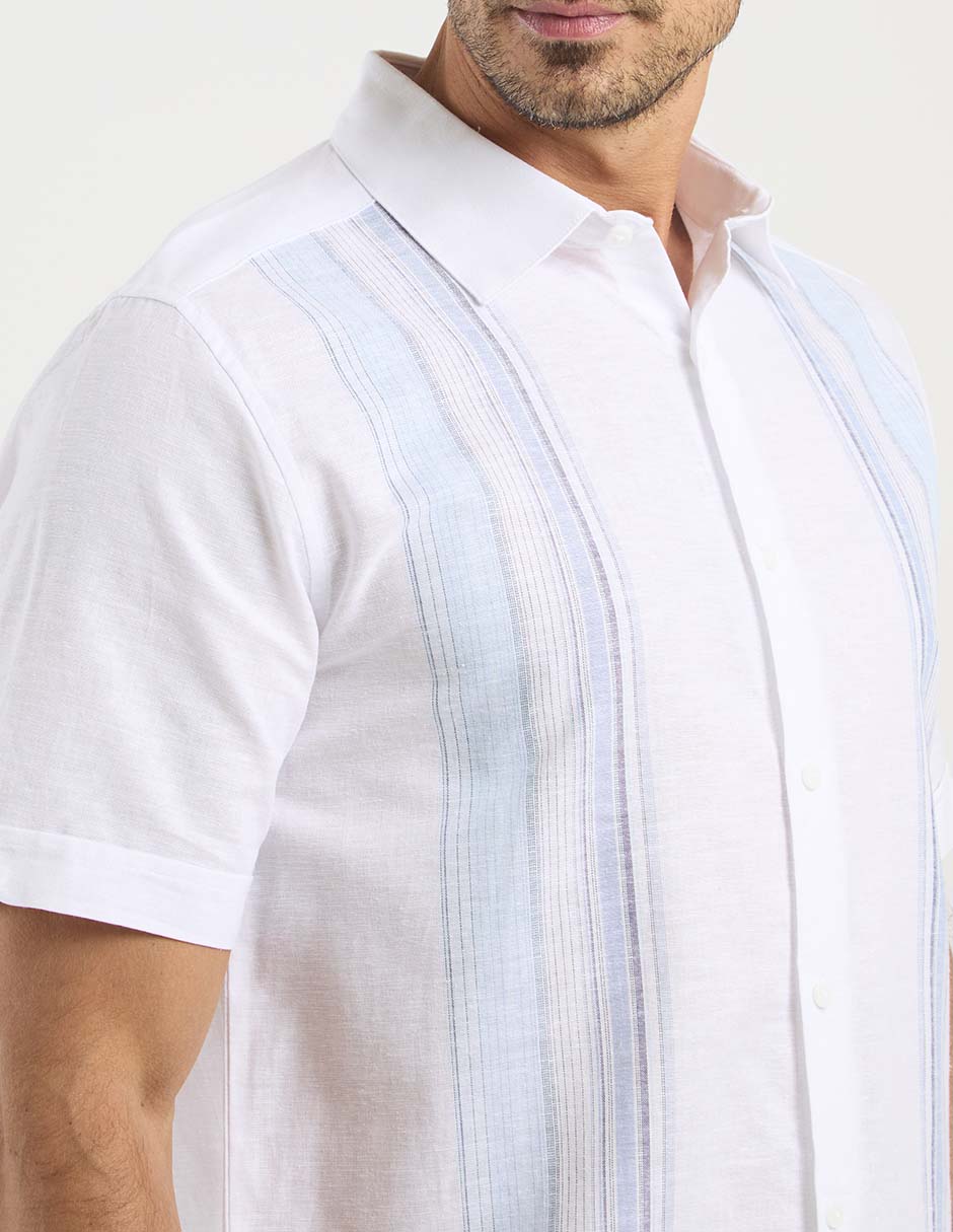 Camisa casual manga corta para hombre 9
