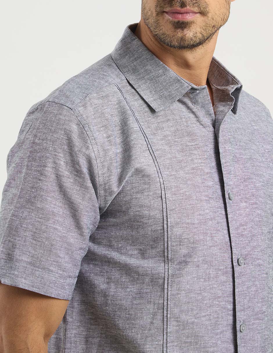 Camisa casual Cubavera de algodón manga corta para hombre