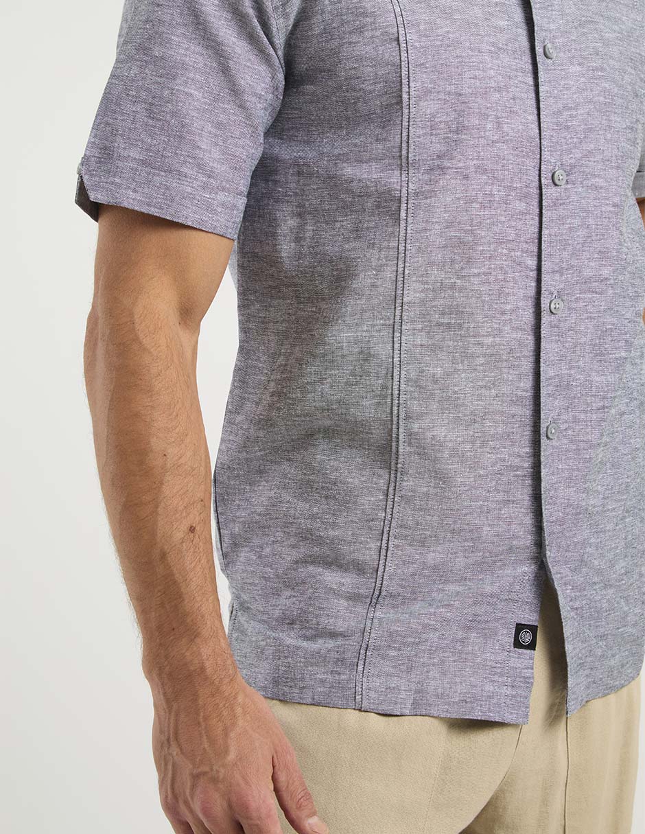 Camisa casual Cubavera de algodón manga corta para hombre