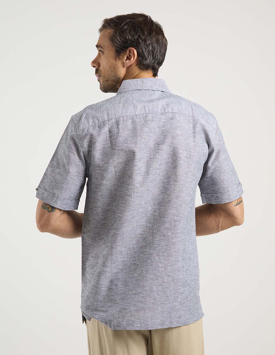 Camisa casual Cubavera de algodón manga corta para hombre
