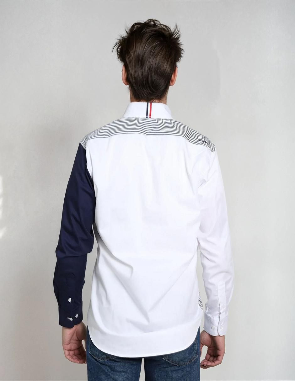 Camisa casual manga larga para hombre 2