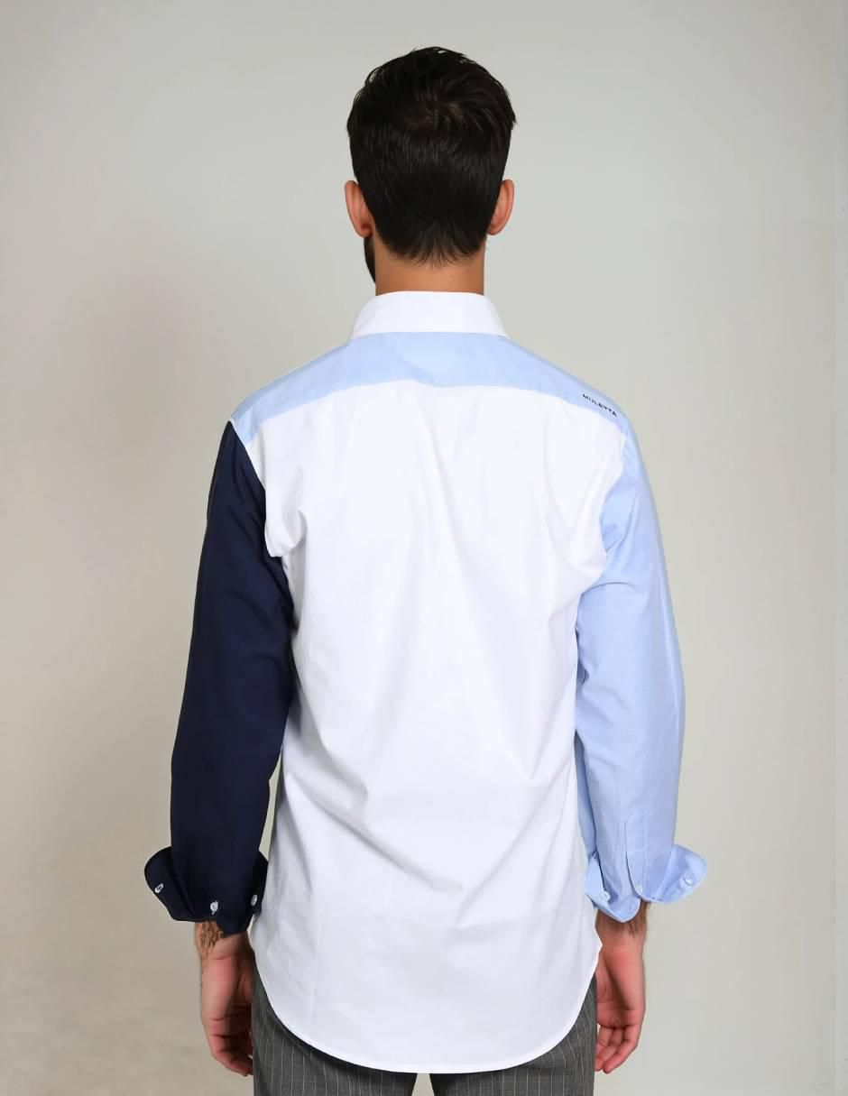Camisa casual manga larga para hombre