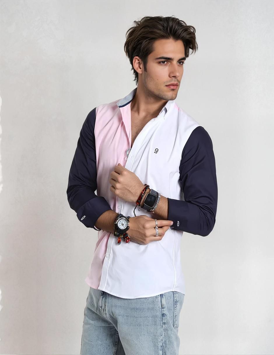 Camisa casual manga larga para hombre Camisa casual manga larga para hombre