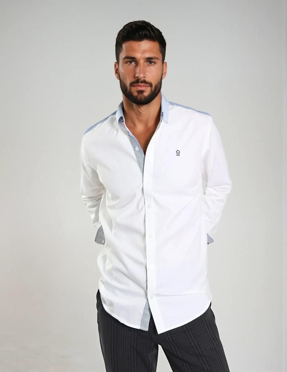 Camisa casual manga larga para hombre Camisa casual manga larga para hombre