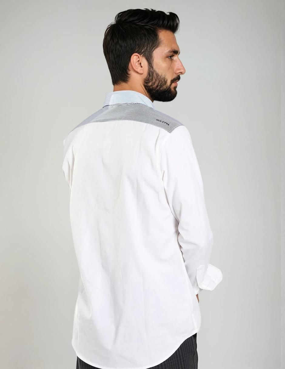 Camisa casual manga larga para hombre