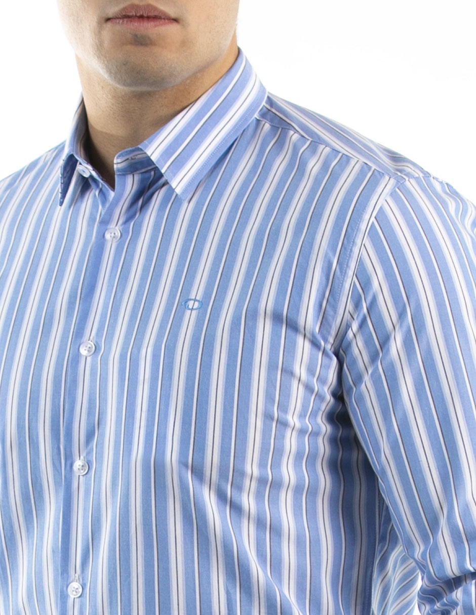Camisa casual de algodón manga larga para hombre 2
