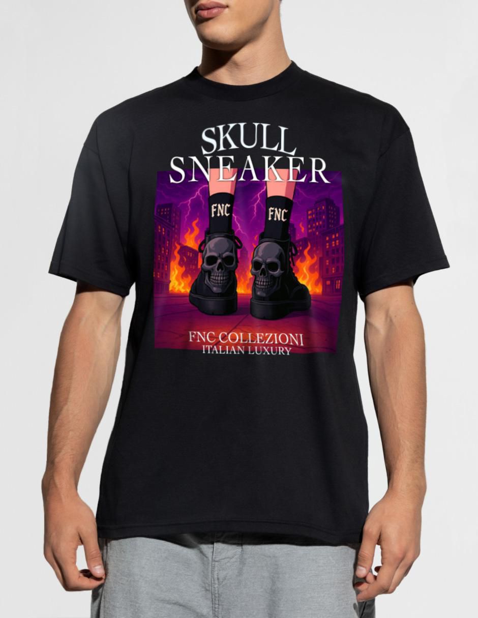 Playera Skull Sneaker cuello redondo para hombre Playera Skull Sneaker cuello redondo para hombre