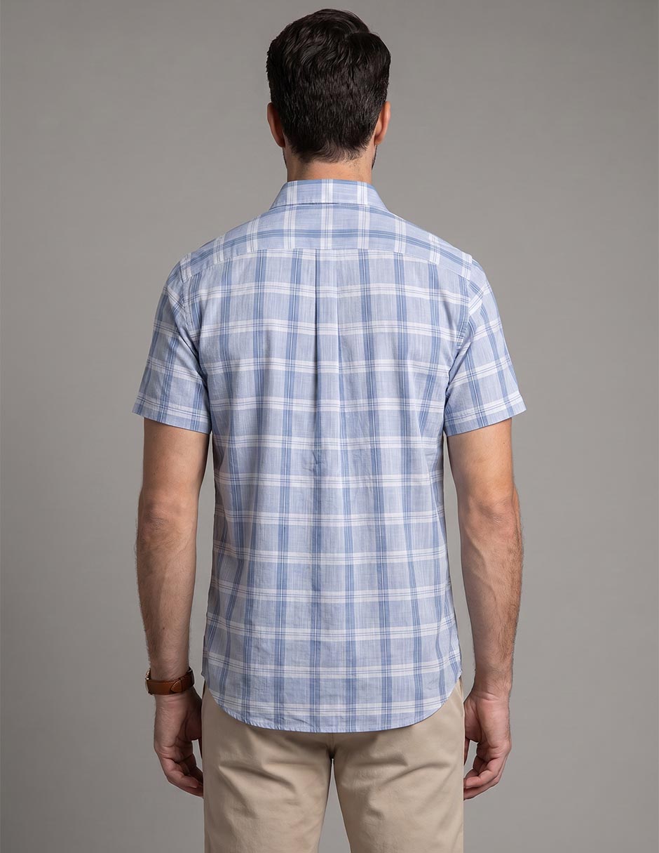 Camisa casual de algodón manga corta para hombre 2