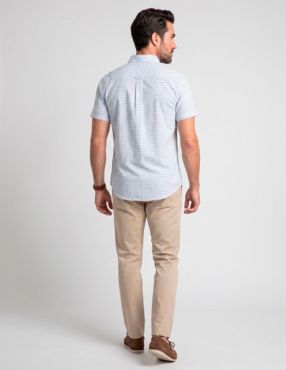 Camisa casual de algodón manga corta para hombre 2