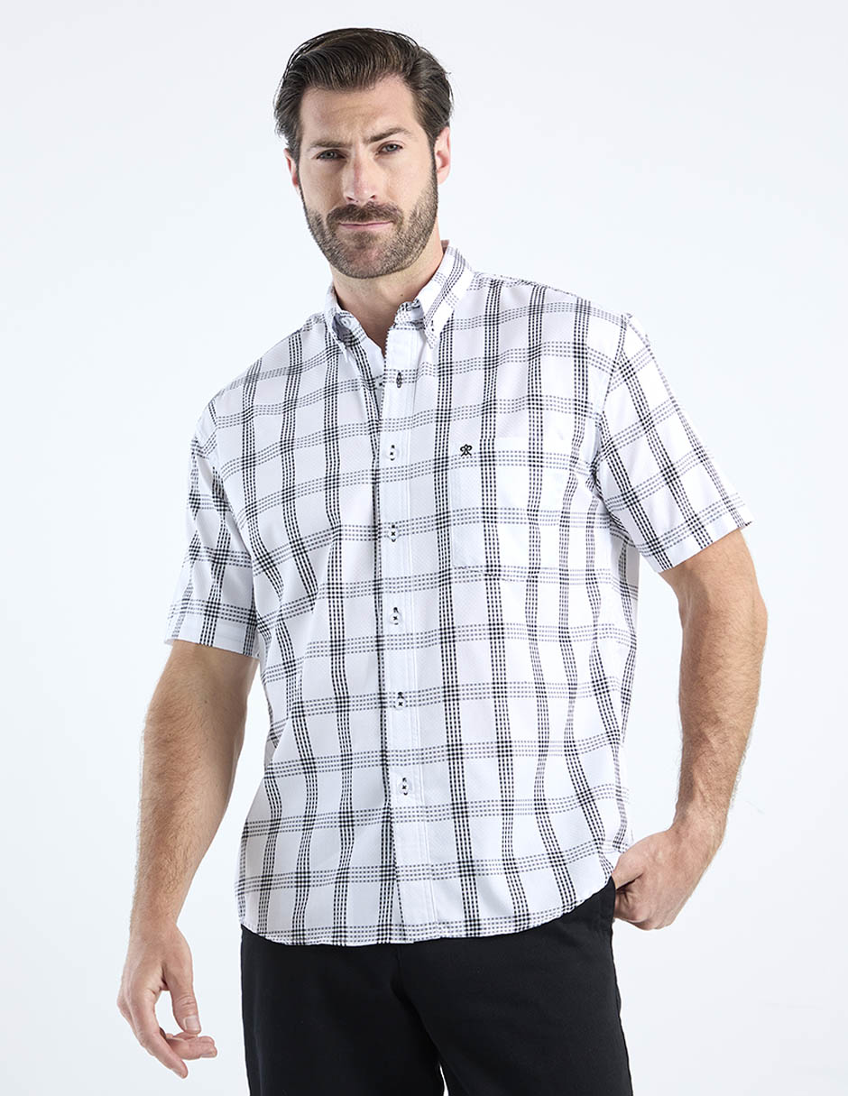Camisa casual de algodón manga corta para hombre 1