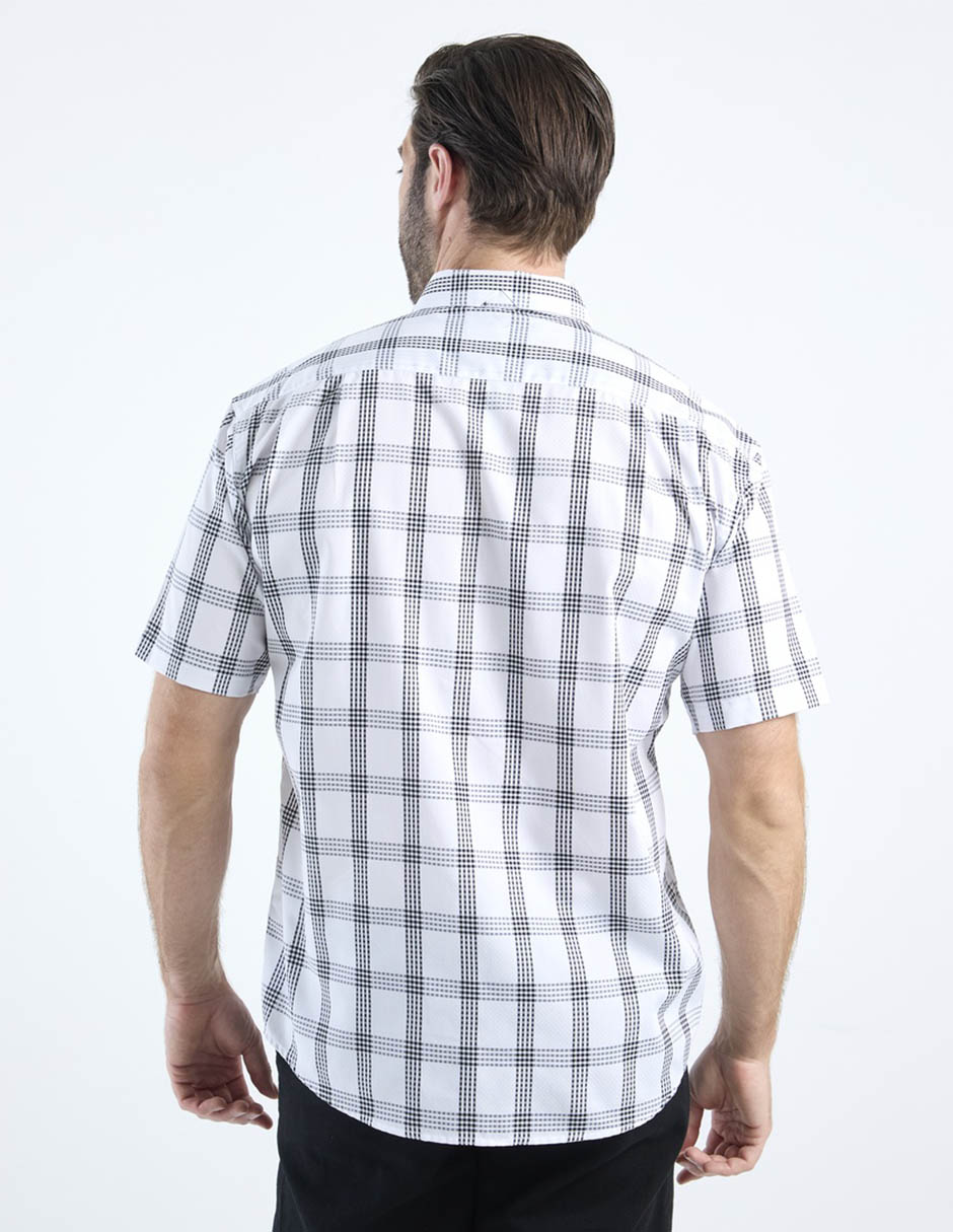 Camisa casual de algodón manga corta para hombre 11