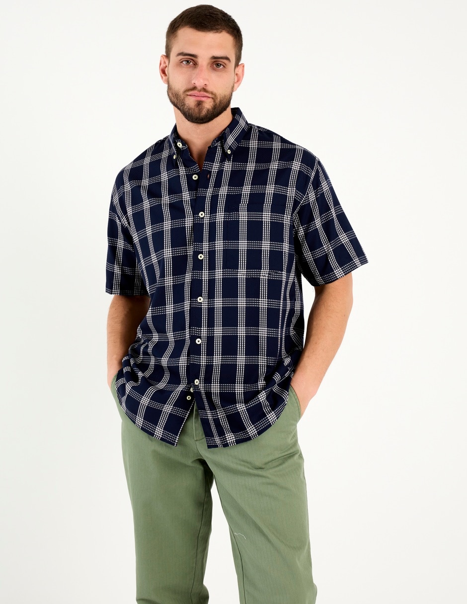 Camisa casual Cavalatti manga corta para hombre