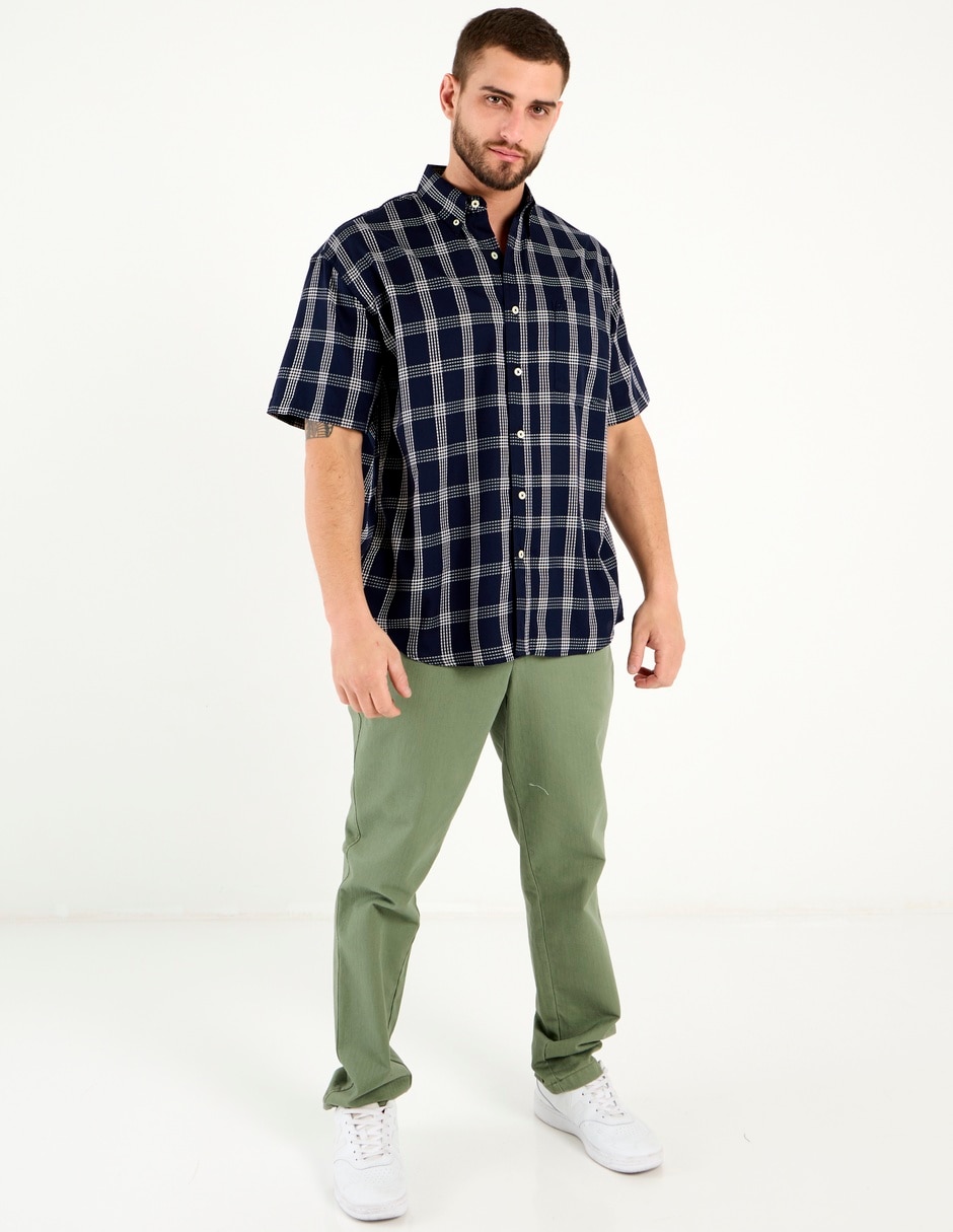 Camisa casual Cavalatti manga corta para hombre