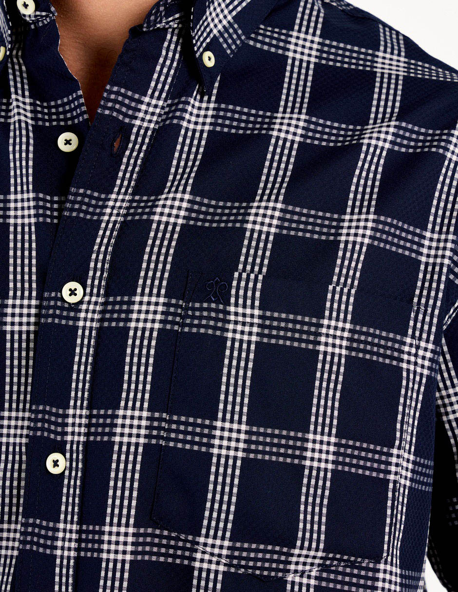 Camisa casual Cavalatti manga corta para hombre