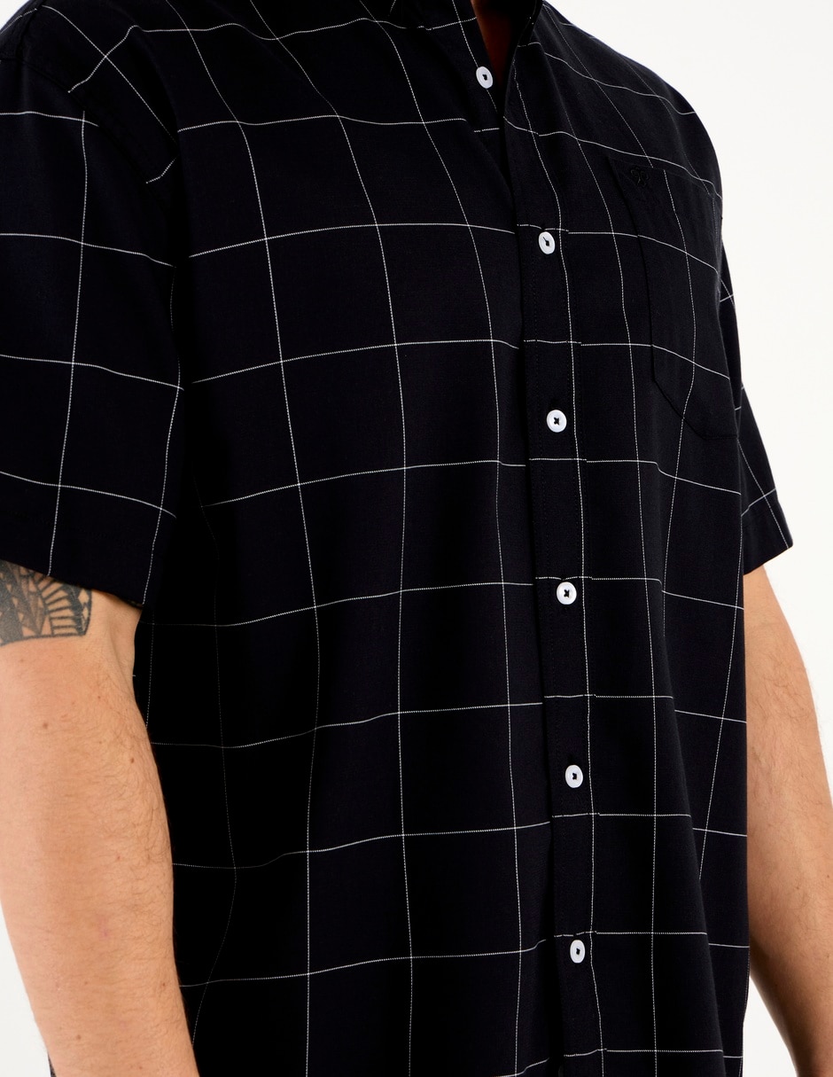 Camisa casual de algodón manga corta para hombre 10