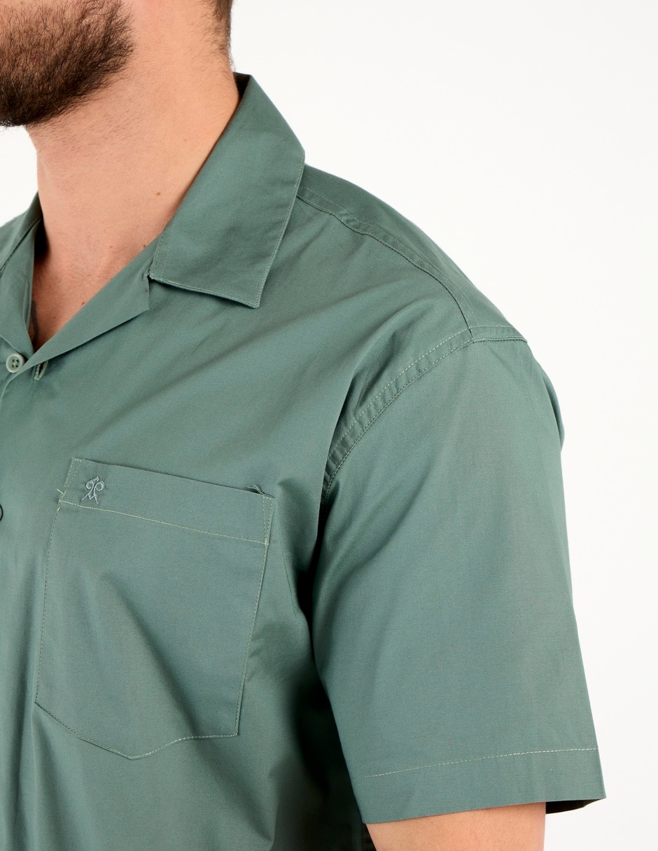 Camisa casual Cavalatti de algodón manga corta para hombre