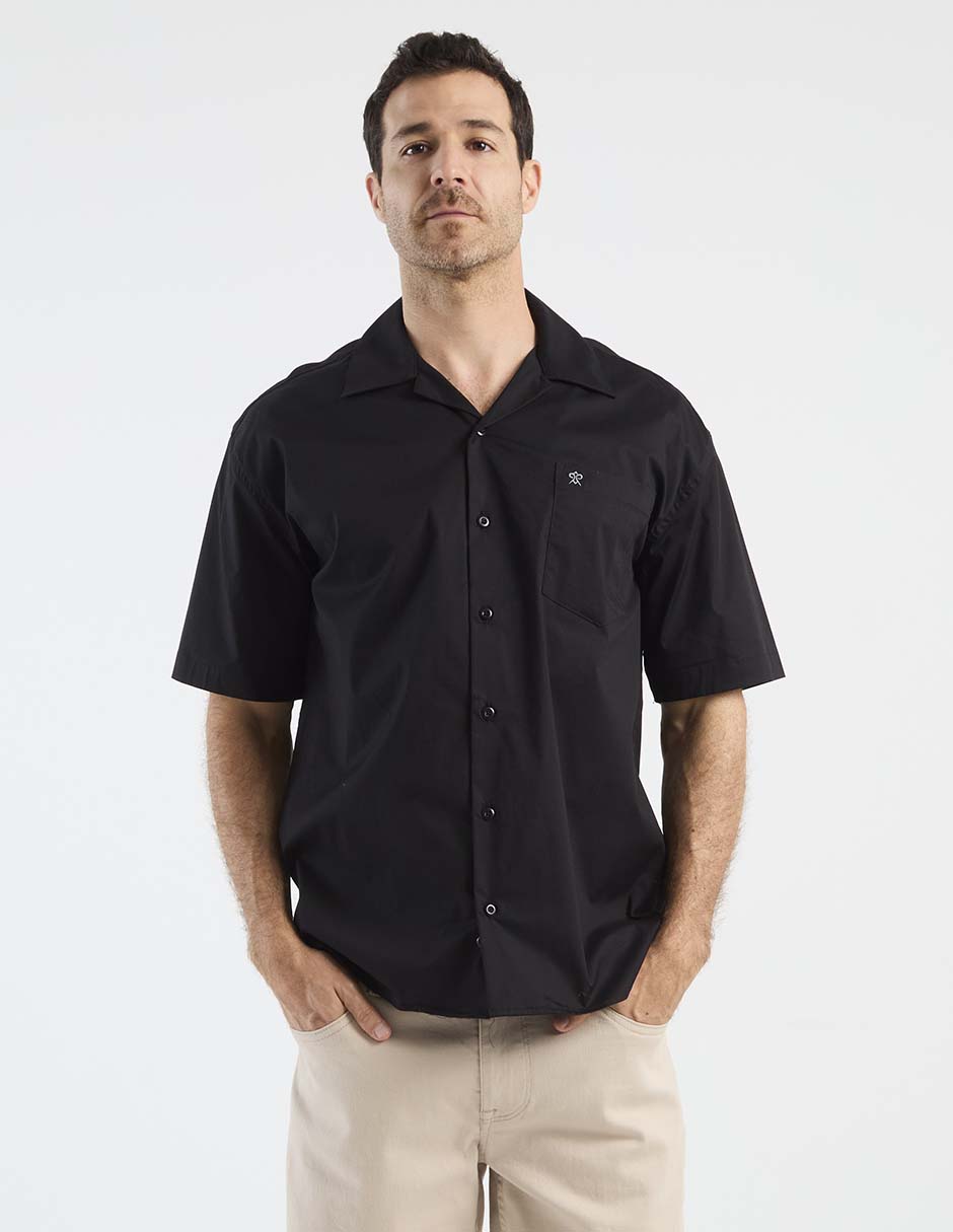 Camisa casual Cavalatti de algodón manga corta para hombre