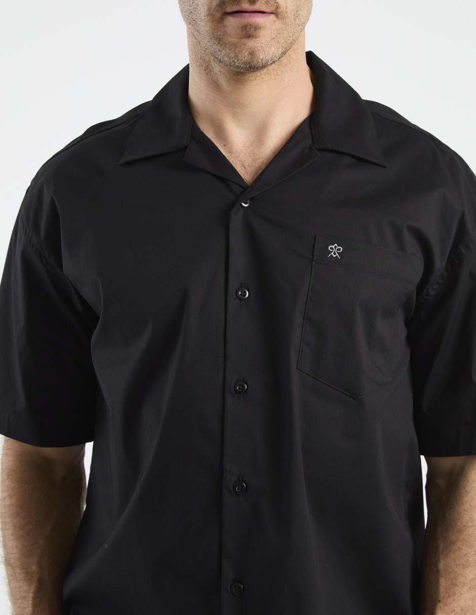 Camisa casual Cavalatti de algodón manga corta para hombre